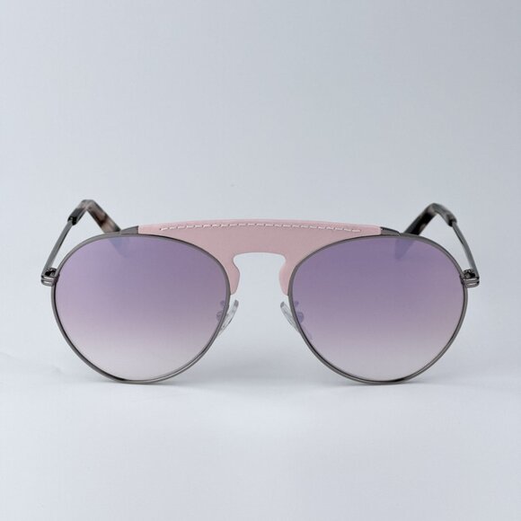 Loewe Women BRAND NEW Sunglasses LW40005U 14U Pink Leather Bordeaux Mirror Pilot - Picture 4 of 10